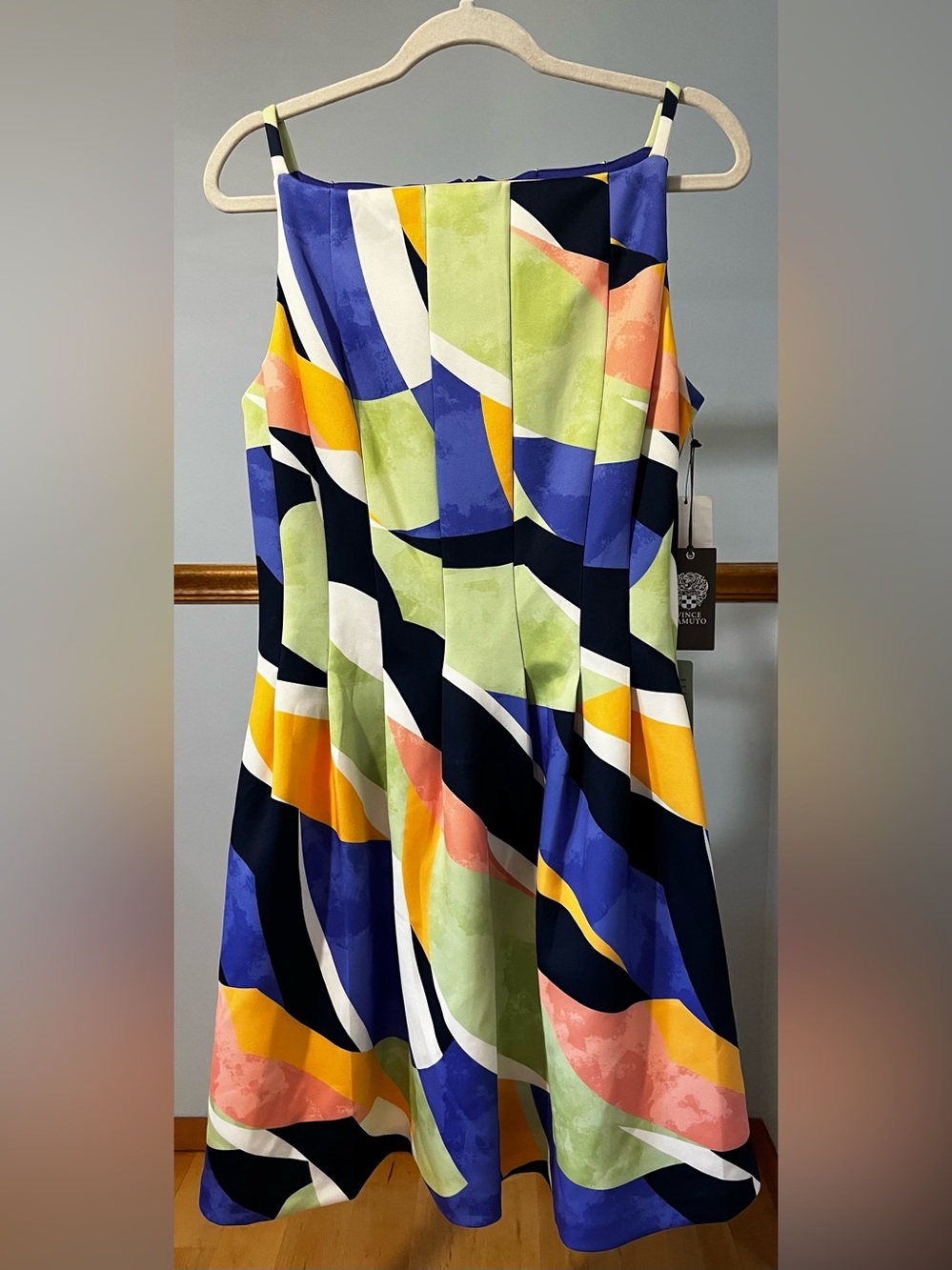 Vince Camuto Fit-and-Flare Scuba-Knit Dress, NWT, size 10